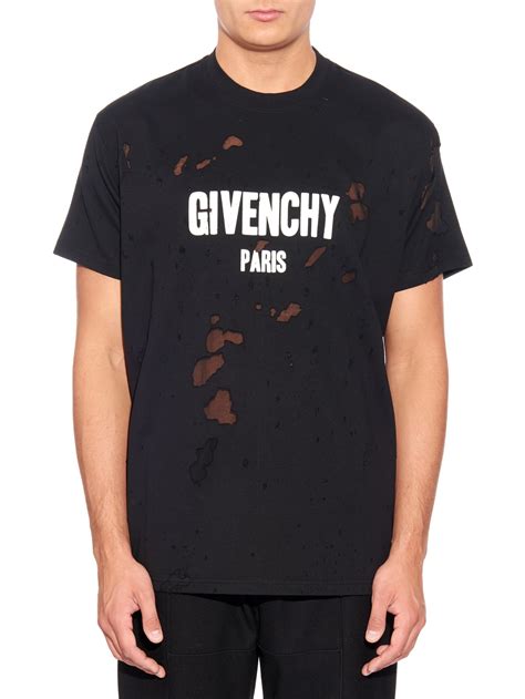 givenchy black columbian tee with rib|givenchy t shirts black and white.